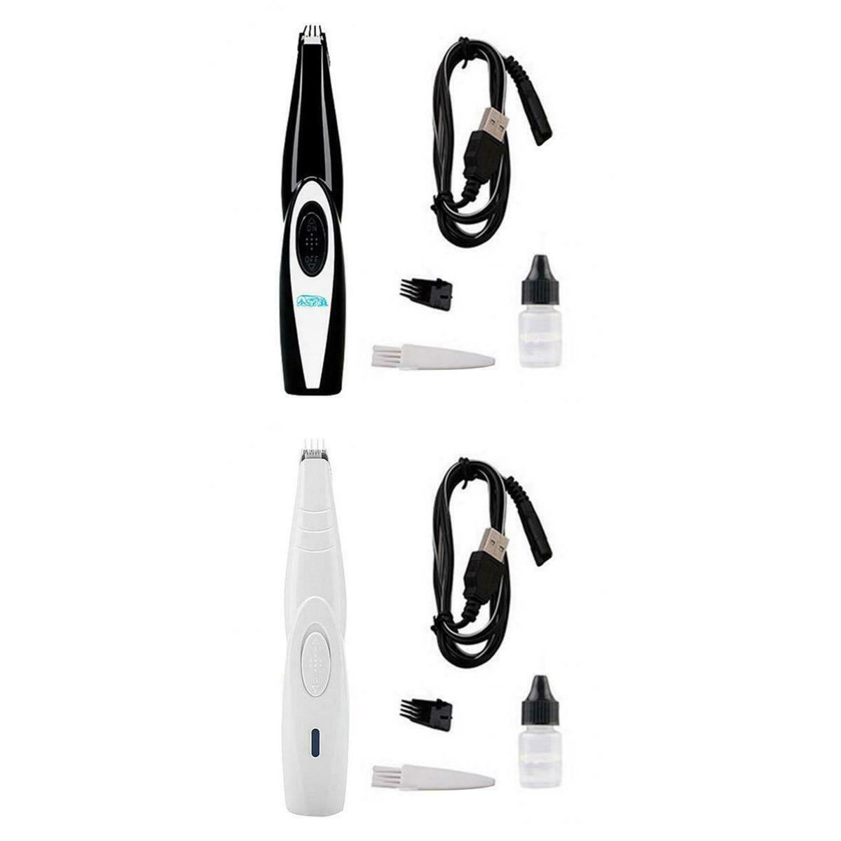 2 Set Dog Cats Foot Hair Trimmer Shaver Clippers Low Noise Easy to Use