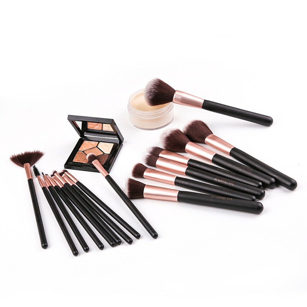 16 Pcs Kabuki Makeup Cosmetic Brush Set Professional Face Eye Tool Kit W/Bag