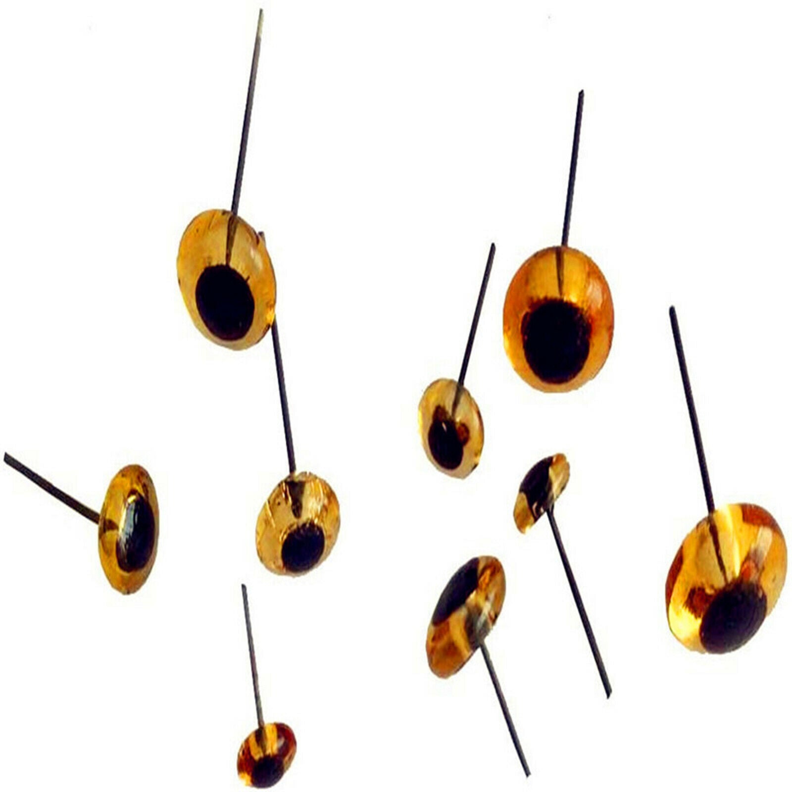 Pack of 100 Mixed Brown Safety Eyes for DIY Animal Toys Crochet Accessories