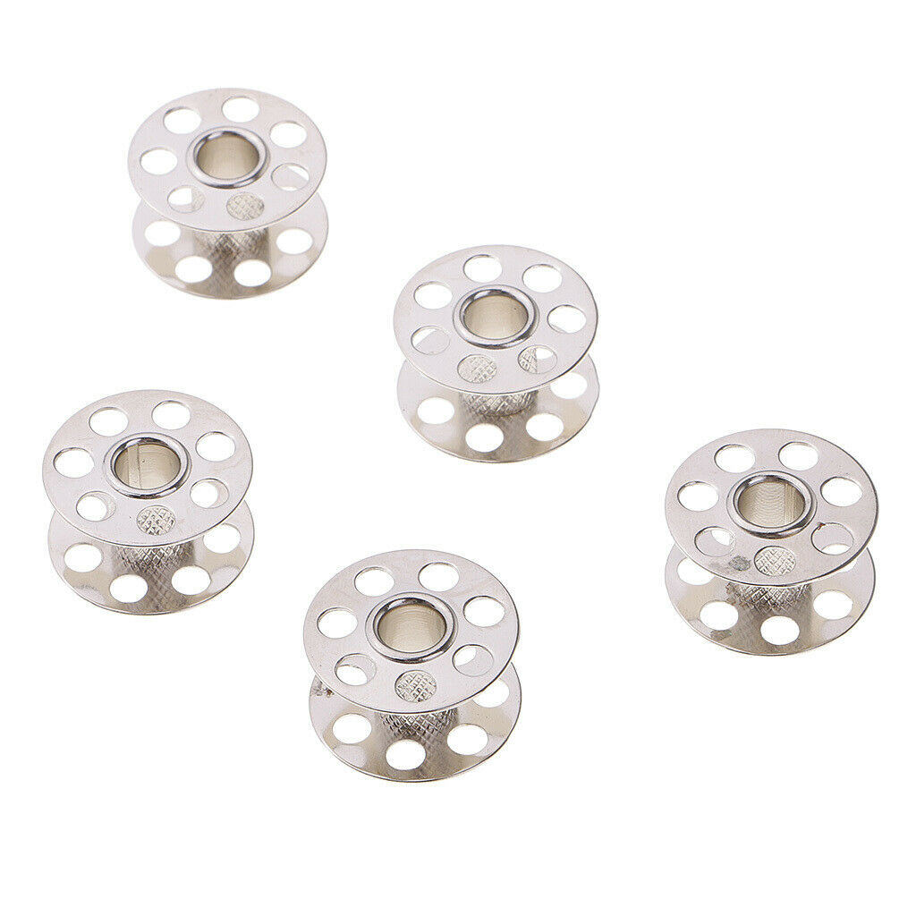5Pcs Metal Sewing Machine Bobbins fits Bernina for Tailors Dressmakers