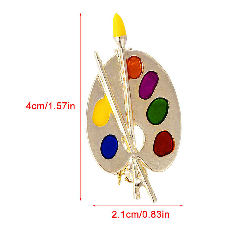 Fashion Brooch Colorful Enamel Artist Palette Pin Corsage Brooch Women Je.l8