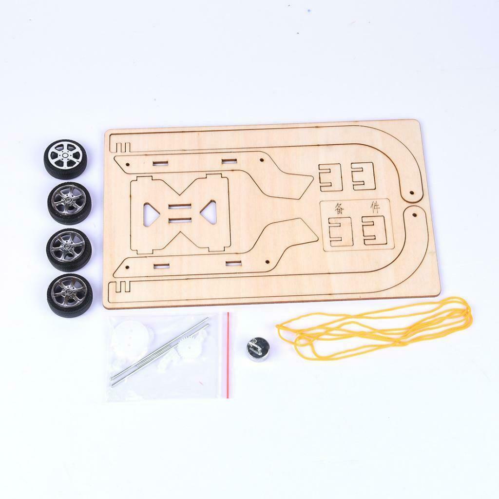 Gravity Car DIY Supplies Kits Science Learning Experiment Building Blocks