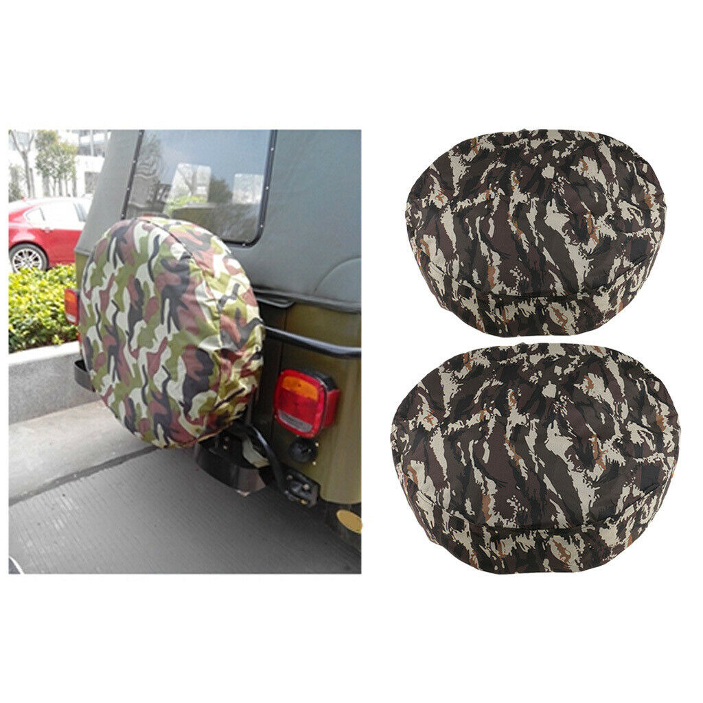 2pcs 13''/15'' Car Truck Van Rear Tire Cover Universal Waterproof for RV SUV