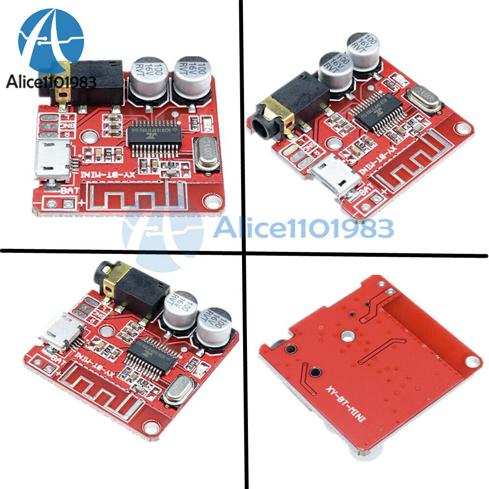 10PCS Mini Bluetooth 4.1 Audio Receiver MP3 Decoder Amplifier Board 3.7V-5V