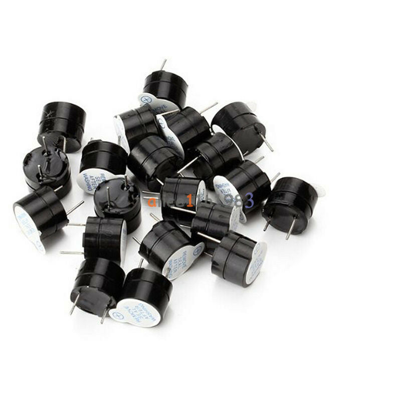 10Pcs 5v Active Buzzer Magnetic Long Continous Beep Tone Alarm Ringer 12mm