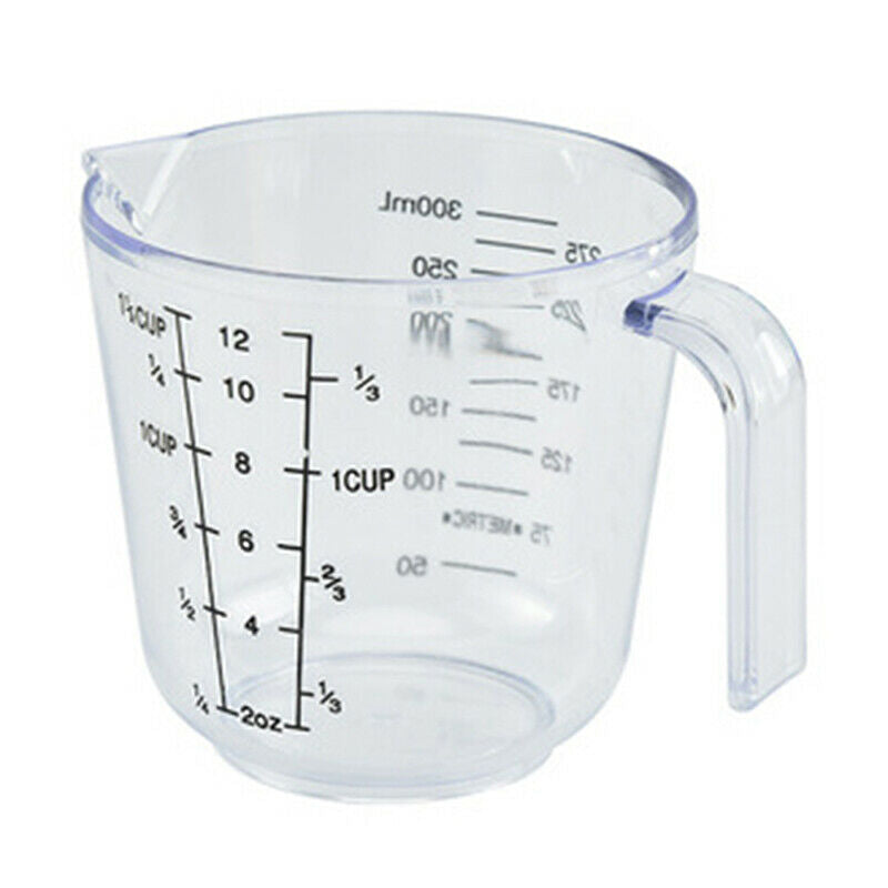 300ml Plastic Measuring Cup Clear Scale Show Transparent Mug Pour Spo.l8