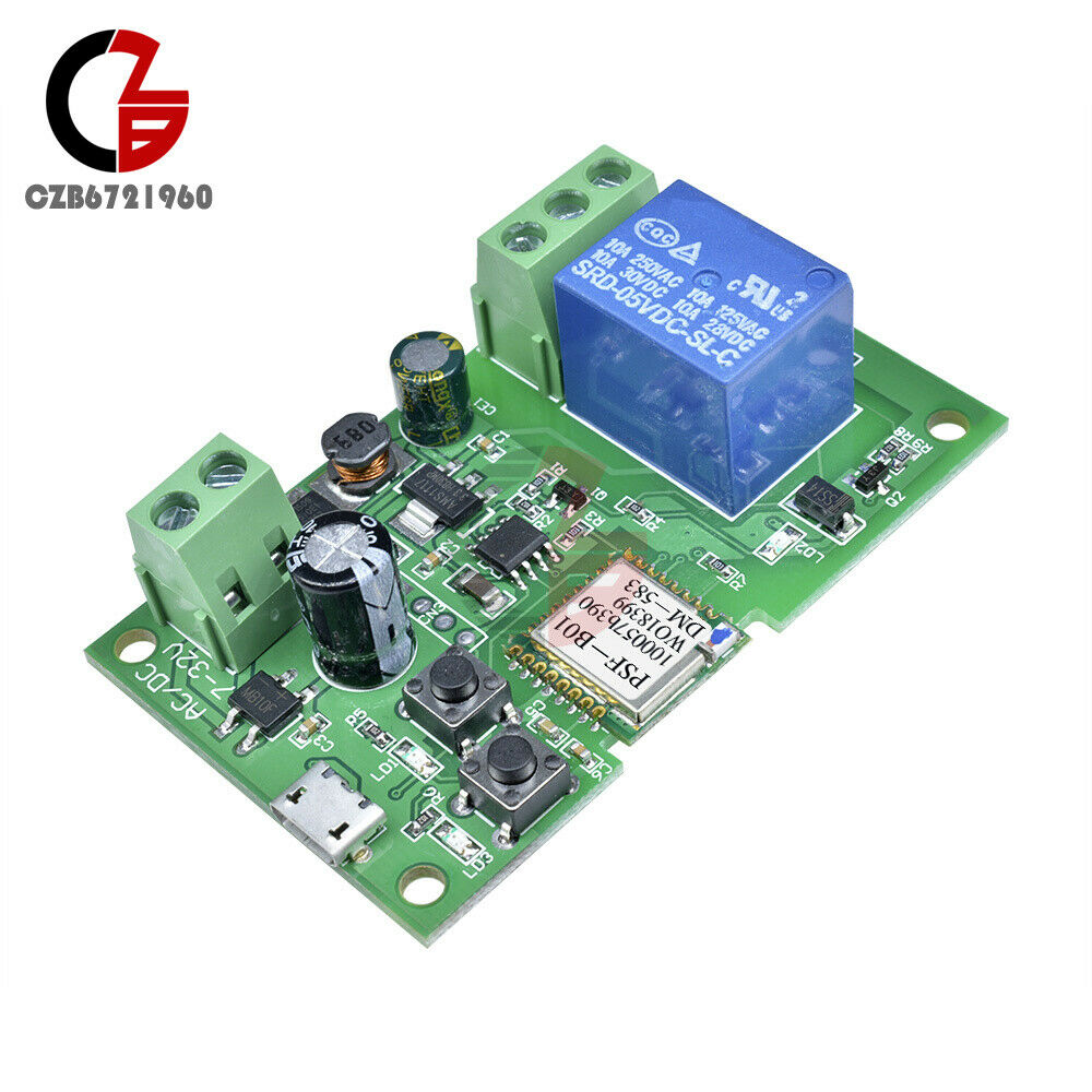 Sonoff DC 5-12V WiFi Wireless Smart Switch Home Relay  Self-locking App Control