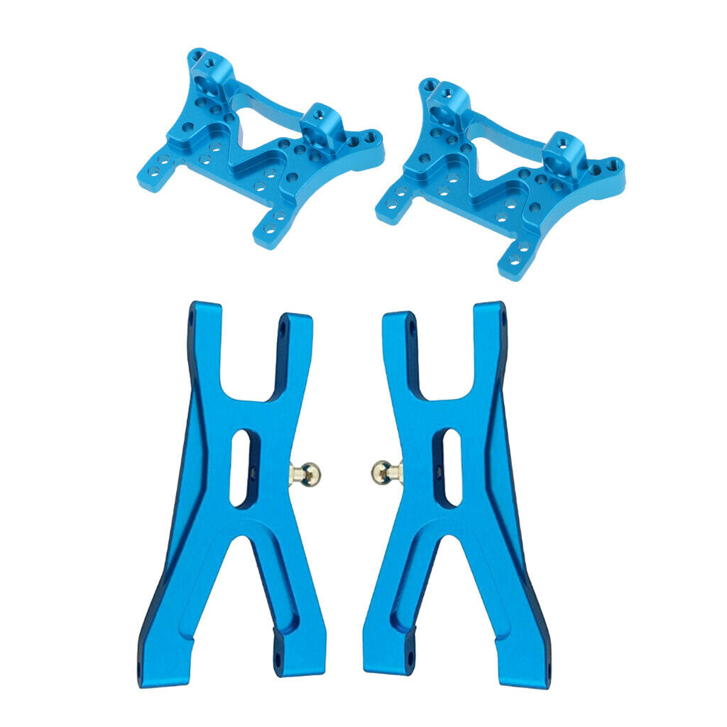Metal2x  Shock Absorber Plate & 2x Lower Suspension Arms for 1/18 A959 A969 RC