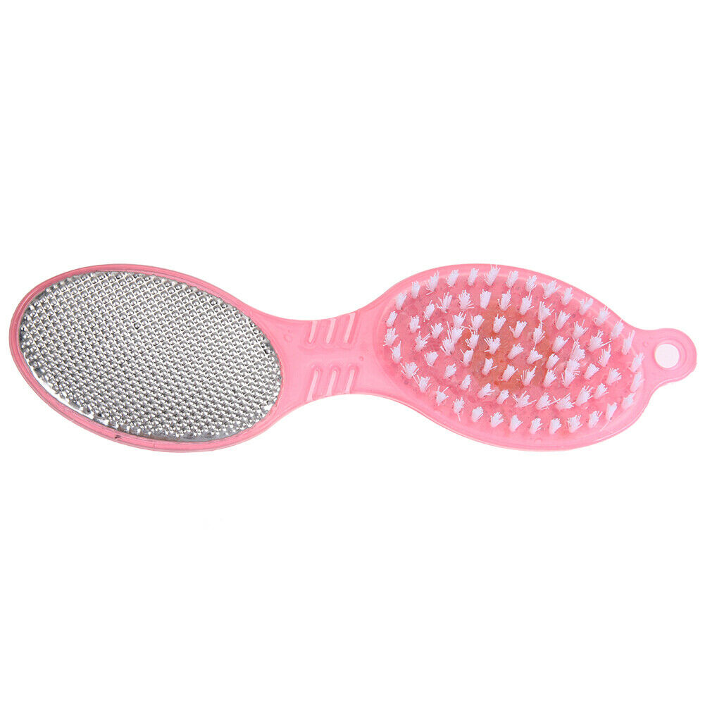4 IN 1 Foot Care Callus Brush Pumice Scrubber Pedicure Exfoliate Remover  @