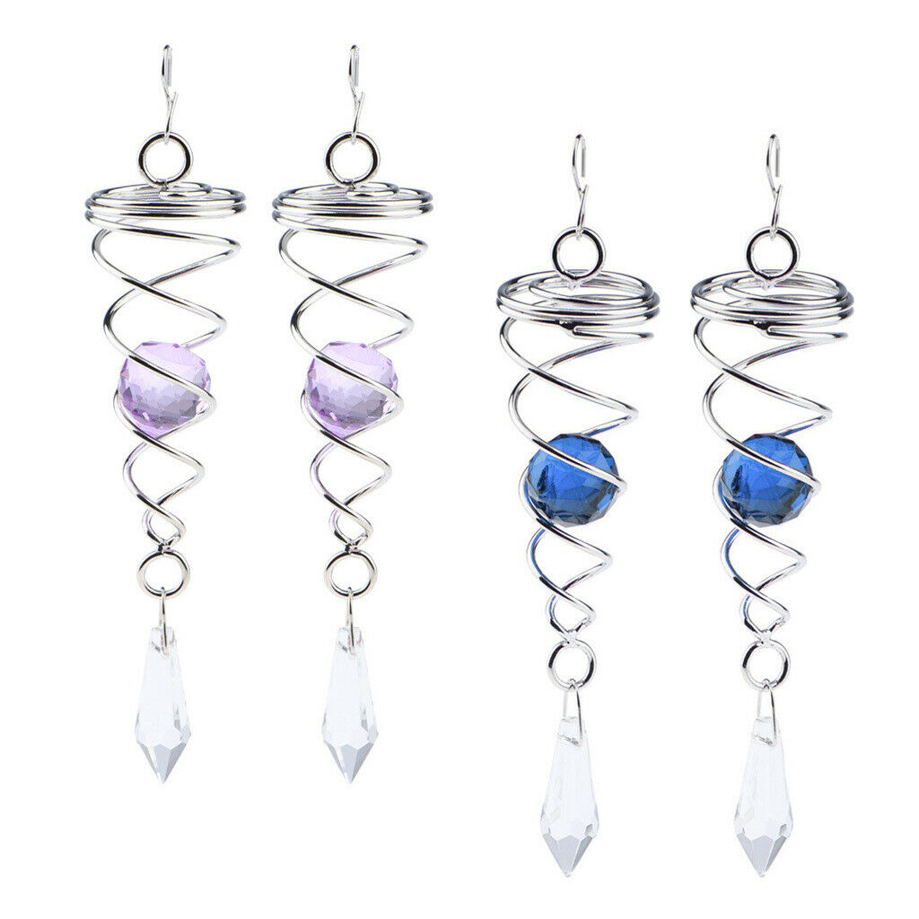 Crystal  Garden Wind Spinner, 4.5-inch, 4 Packs