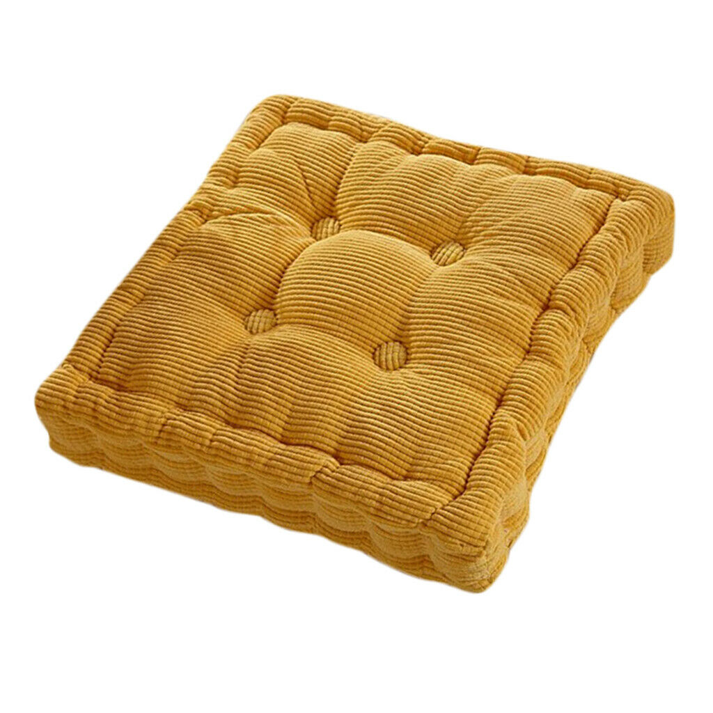 Thickened Chair Cushion Pad Removable Cover for Table Chair -Yellow Pink