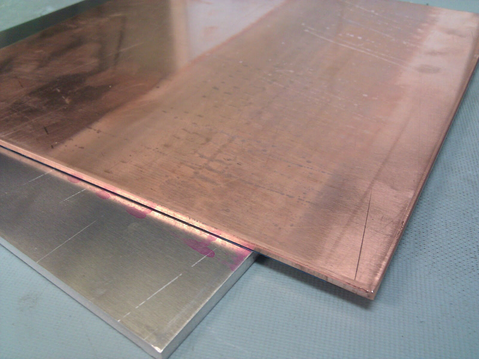 1.5mm*100mm*100mm    99.9% Pure Copper Cu Metal Sheet Plate 1pcs