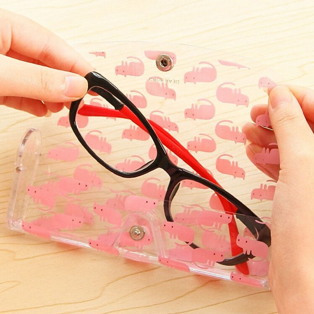 Transparent Plastic Sunglass Case Spectacle Reading Glasses Storage Bo.l8