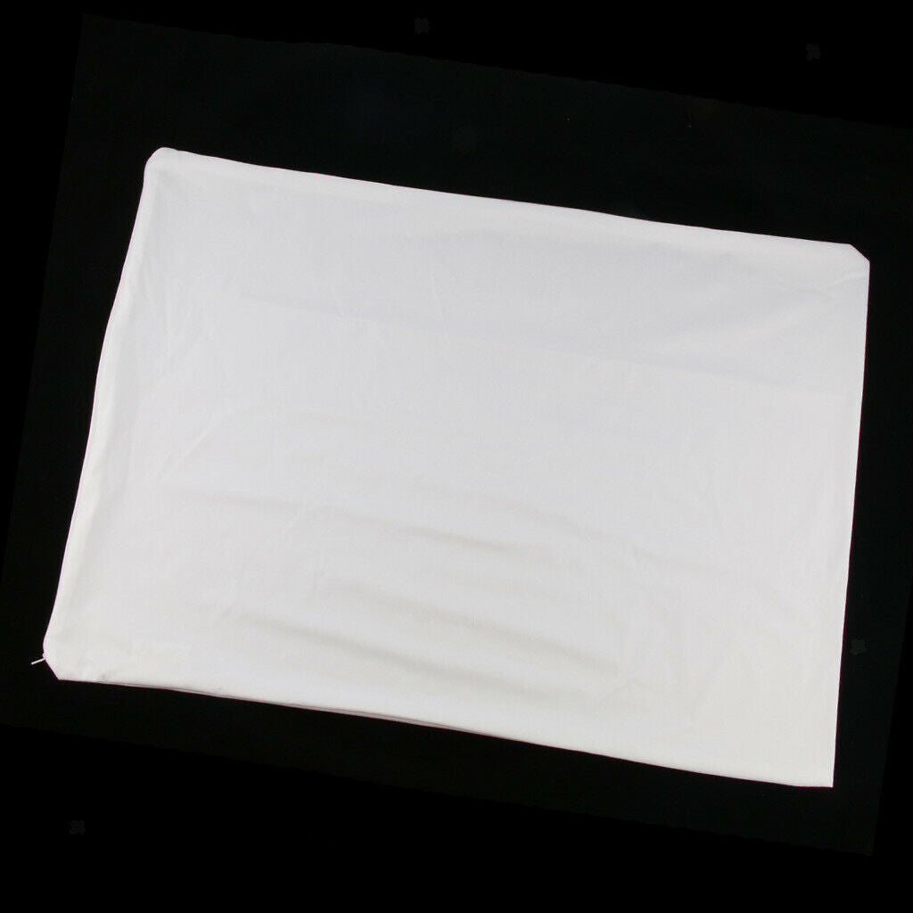 Waterproof Mite-proof Luxury Silky Pillowcases Zipper - White - 48x74cm