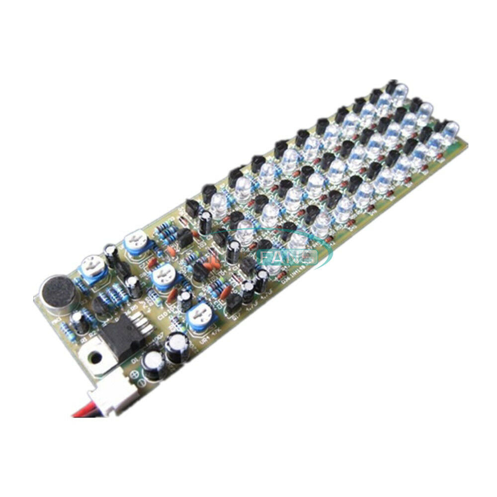 Red/Blue/Green LED Voice Control Level Indicating Electronic Production DIY Kit