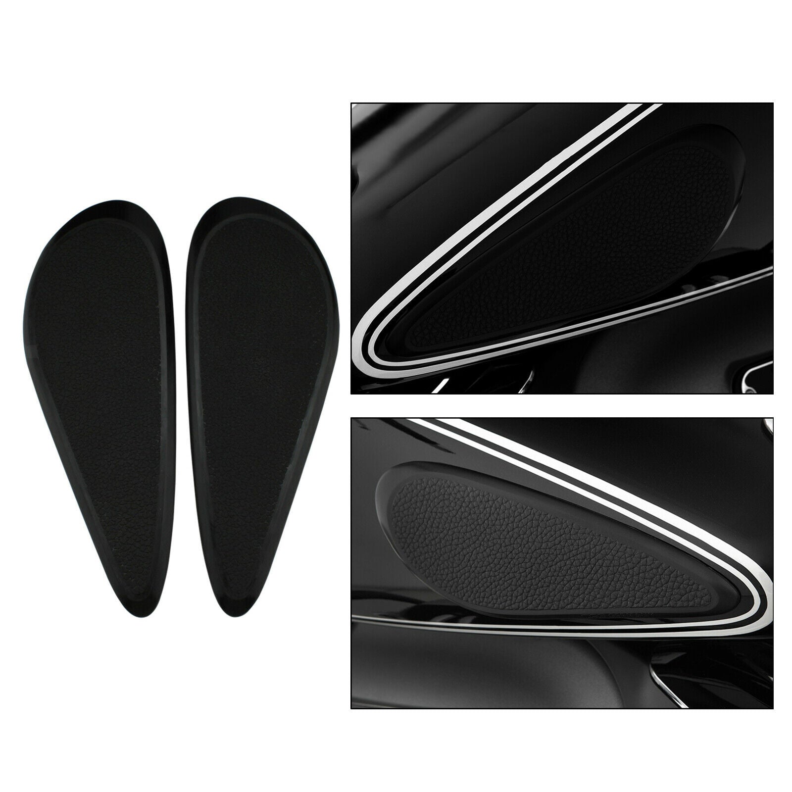 Side Fuel Tank pad Gas Tank Pad Rubber Cover Decals Accessories Tankpad