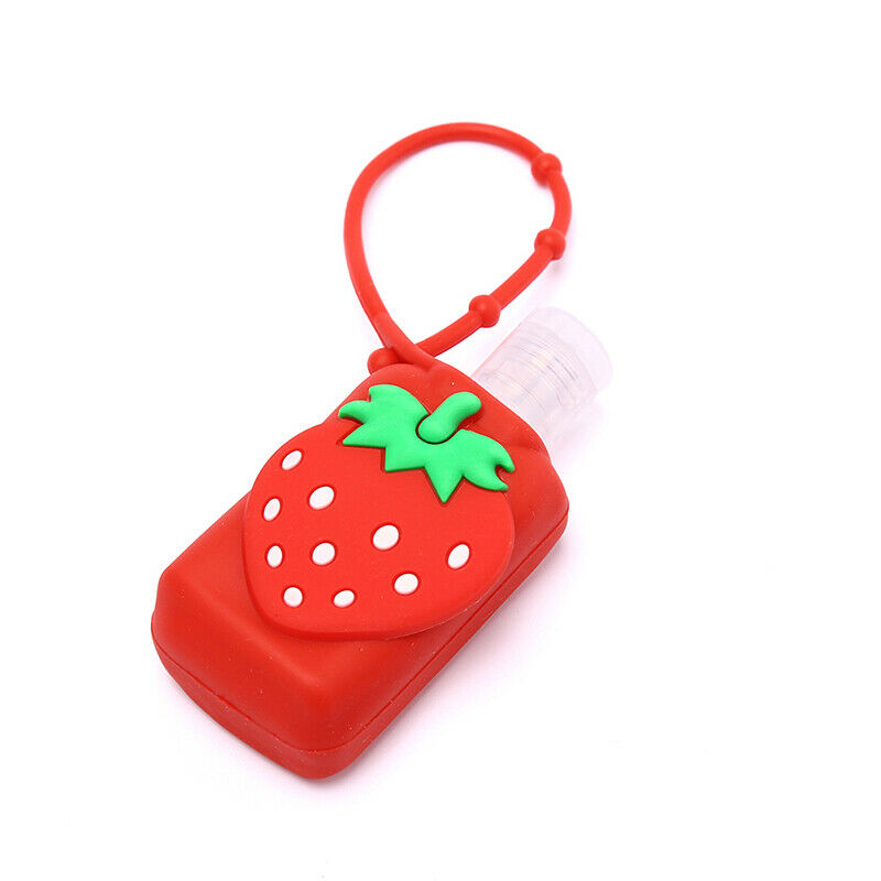 30ML Portable Fruits Silicone Empty Bottle Travel Liquid Refillable with Hol XC