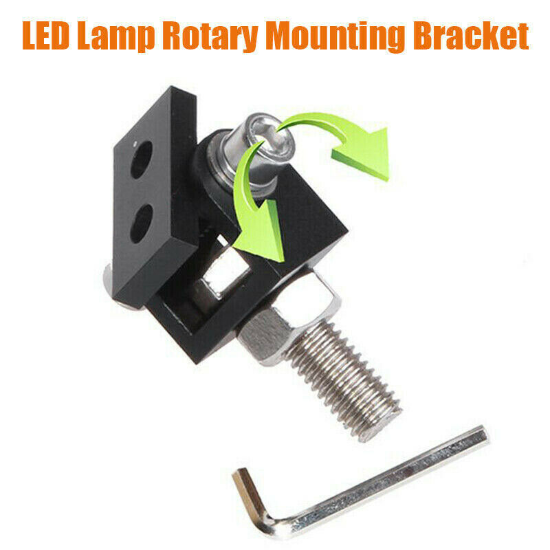 Motorcycle Headlight Expansion Mounting Bracket Lamp Holder Clamp-Black N3H2