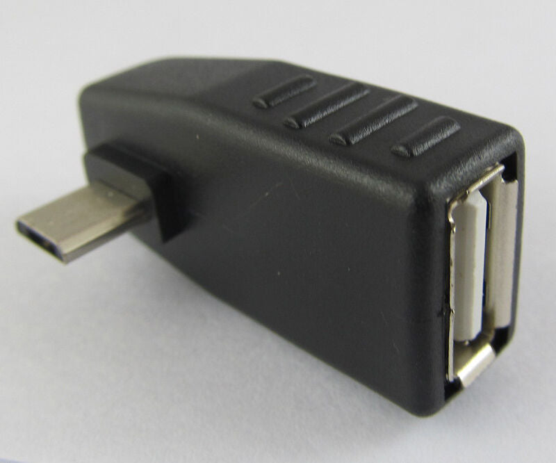 5pcs Right Angle Micro 5pin USB Male To USB 2.O Female OTG Adapter Connector