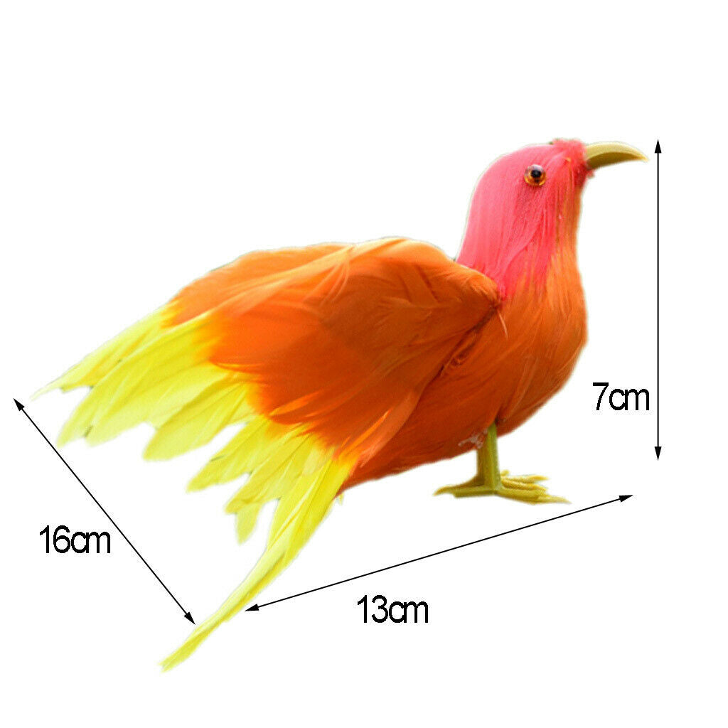 Assorted Foam Artificial Birds Garden Decor Ornament Craft Feathered e