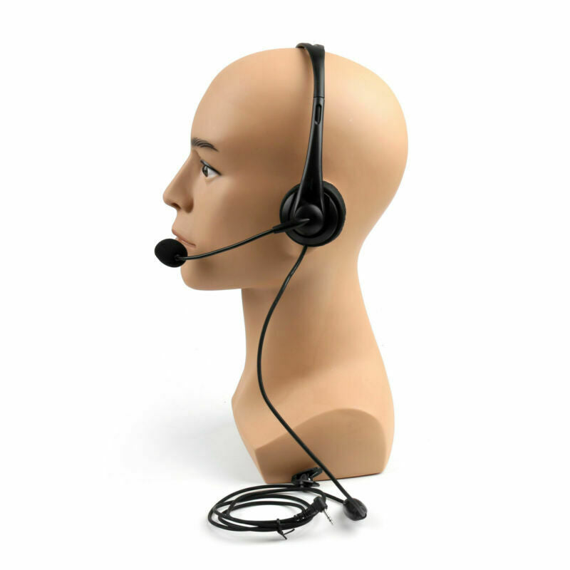 5X 2.5mm Heavy Duty Overhead Headset PTT For  T280 T6200 Radio AT2