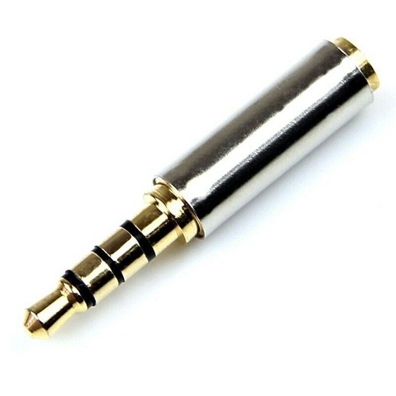Golden 3.5mm Male to 2.5mm Female Plug Stereo Audio Earphone Jack Adapter ConvV8