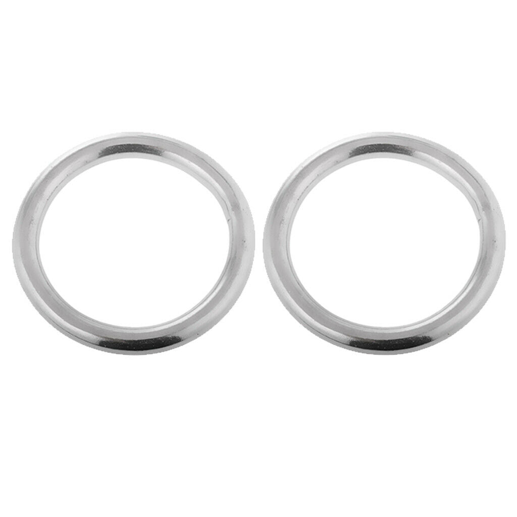 2 Pack Marine 304 Stainless Steel O  Smooth Welded 7 X 50mm/8 X 60mm