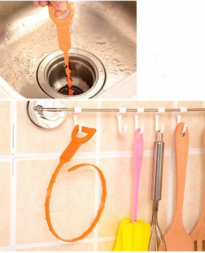 Bathroom Drain Sink Cleaner Unclog Sink Tub Drain Clog Hair Removal Stabs Tool