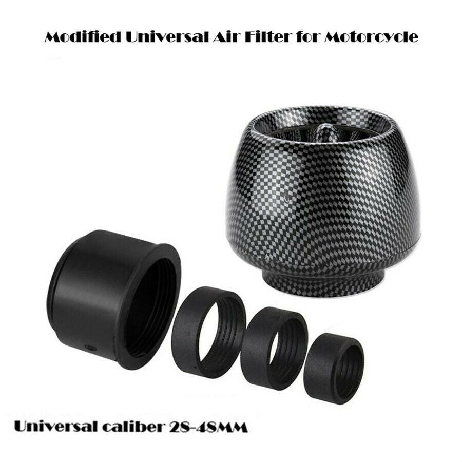 Motorcycle ATV Straight 28mm-48mm Diameter Air Cleaner Intake Filter Mushroom