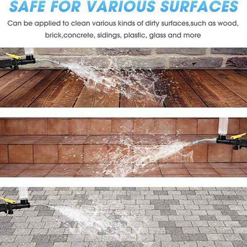 4X(2 in 1 Wash High Pressure Washer Cleaning Lance Portable Cleaner Nozzle Y1A3)