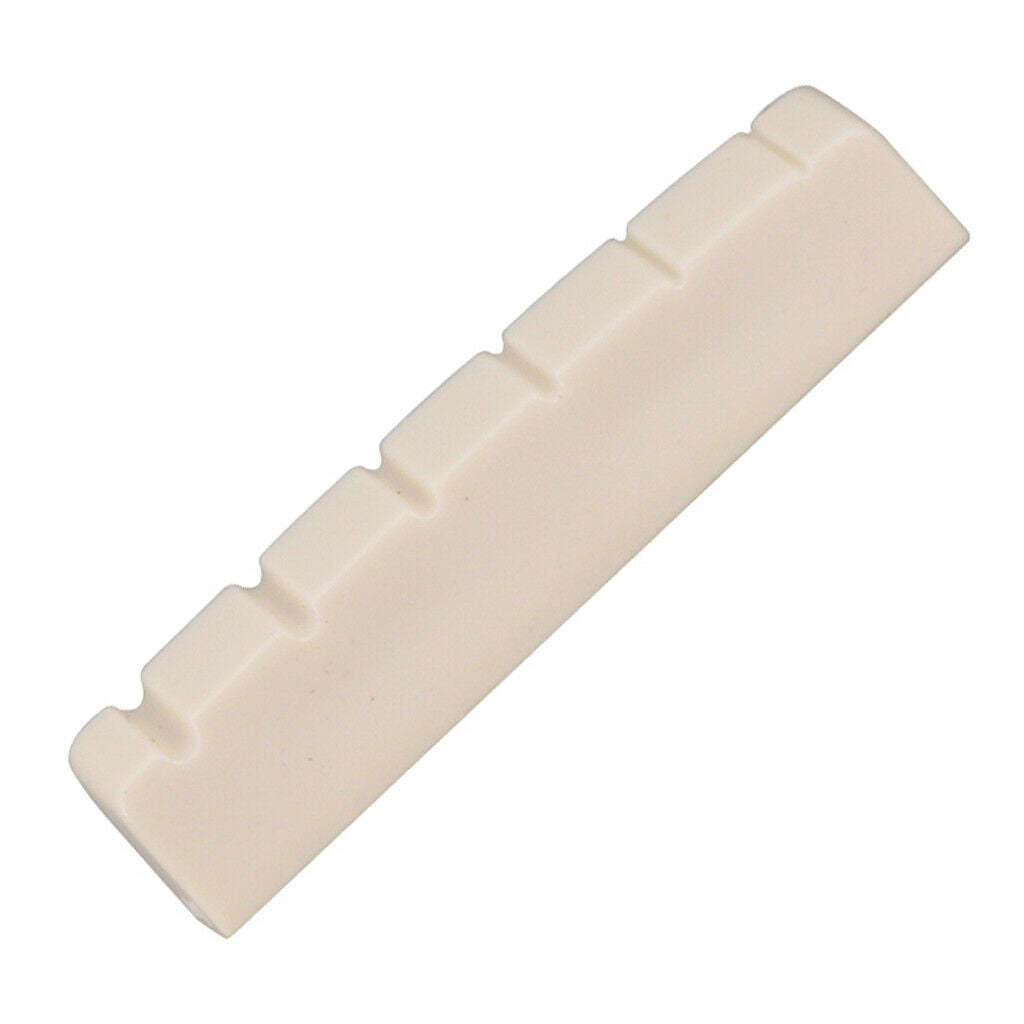 1 Set Left Handed Acoustic Guitar Saddle Nut Slotted for Guitar Parts