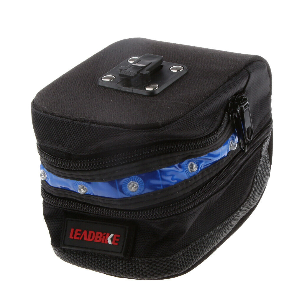 Cycling Bike LED Tail Lights Reflector Saddle Bag Seat Pack