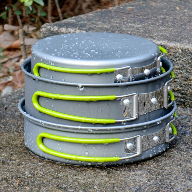 Bowl SetOutdoor Camping Cookware Kit Hiking Picnic Cooking Equipment Pot Pan