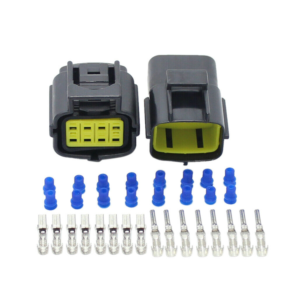 8 Way Sealed Waterproof Connector for Car Boat Motorcycle Wired Plug