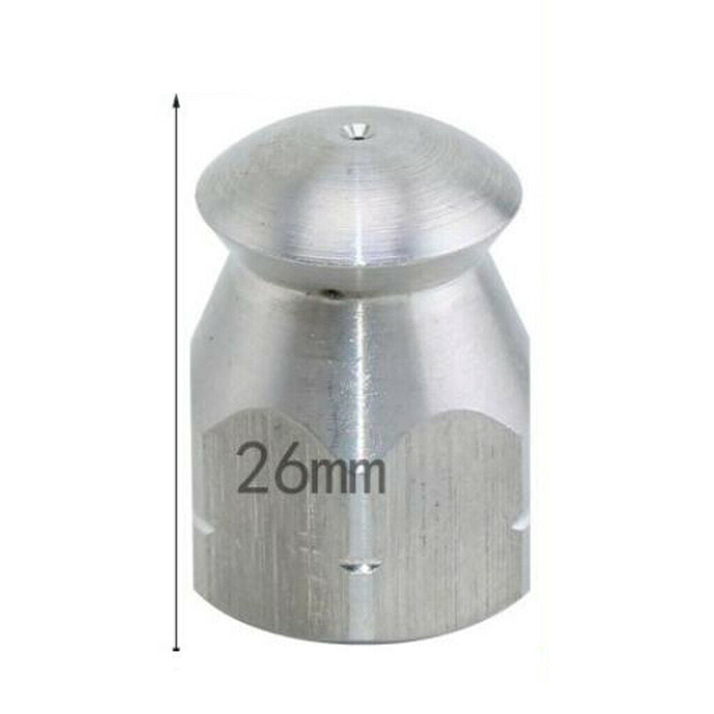 2Pcs High Pressure Washer Sewer Jetter Nozzle Hose Sewer Drain Clean Parts