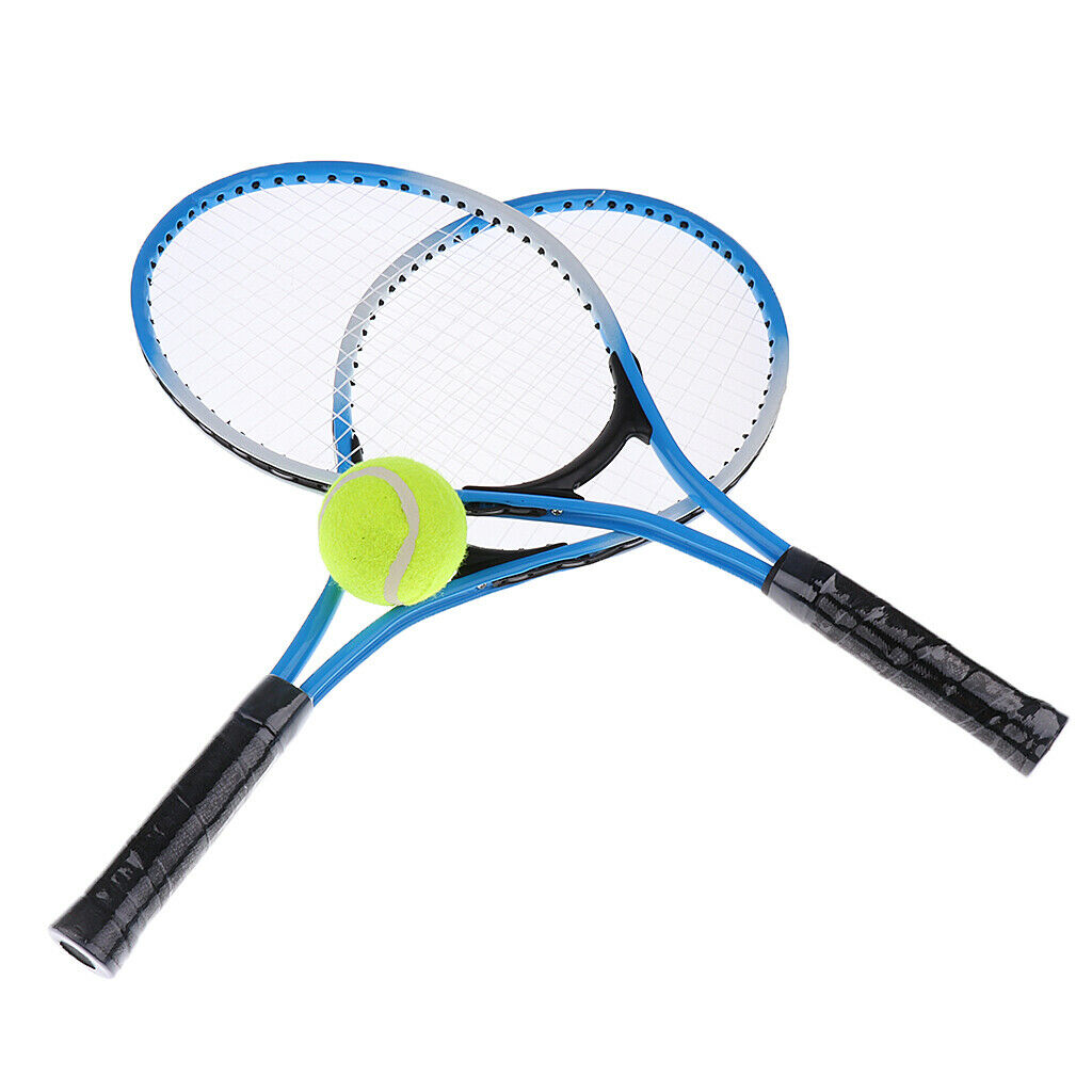 2X Tennis Racket Racquet for Beginners Training Children Kids Learners Blue