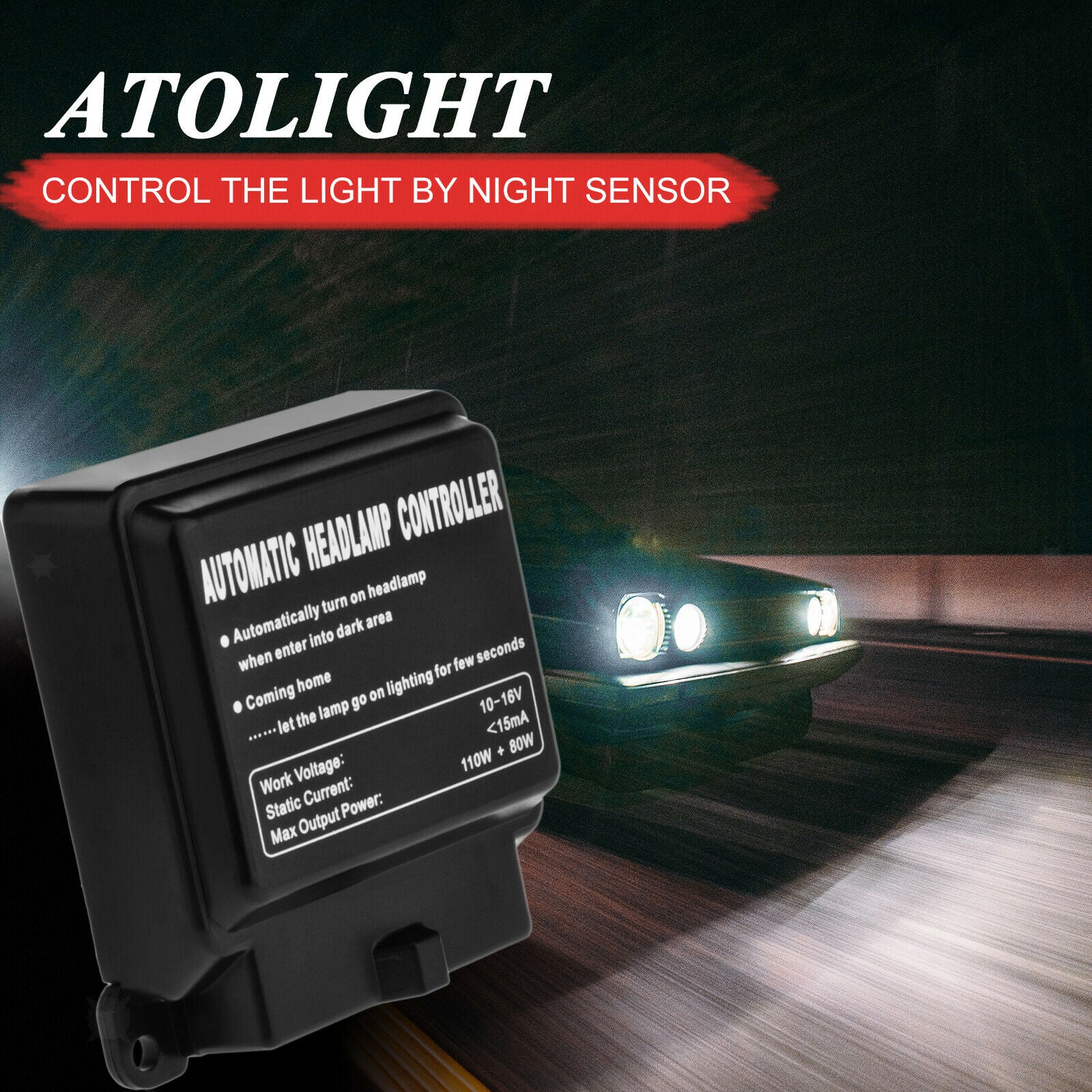 1 Set Car Automatic Headlight Light Sensor Smart Control Kit