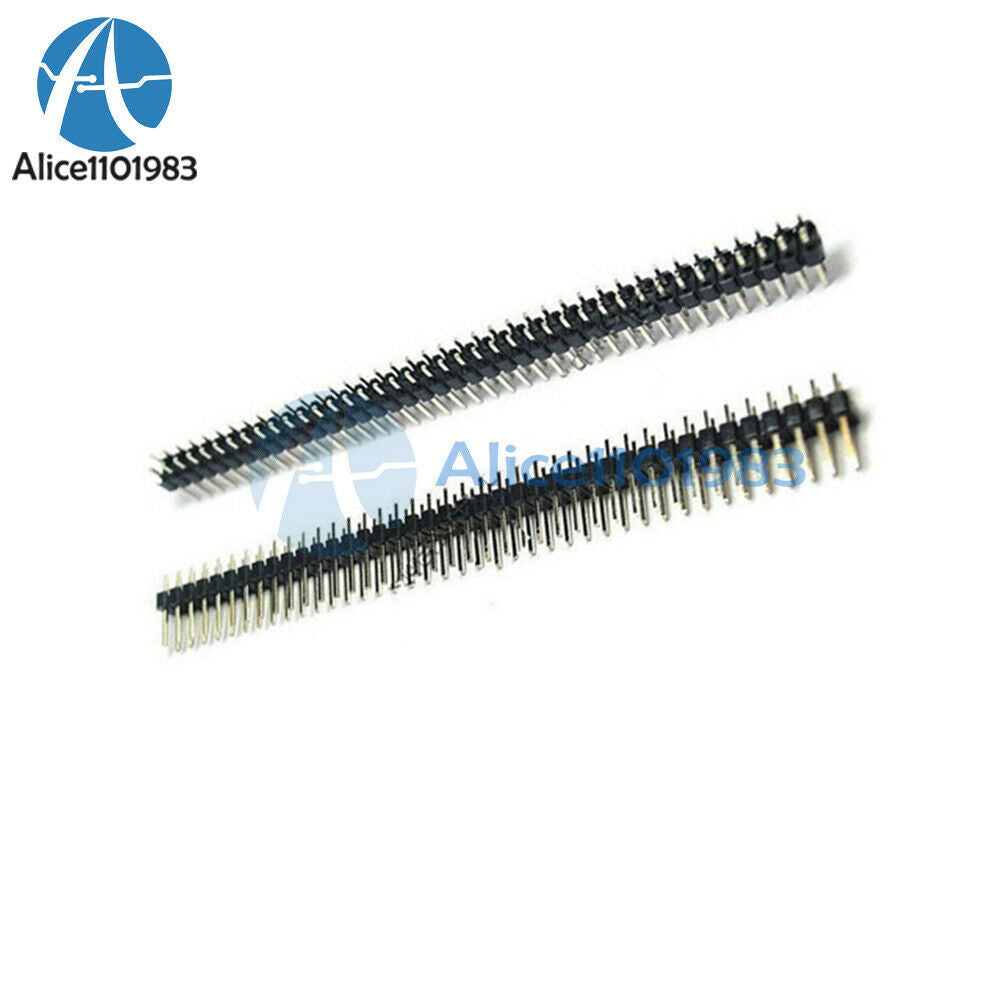 100PCS 40Pin 2 X 40 2.54mm Double Row Straight Male Pin Header Strip PBC Ardunio