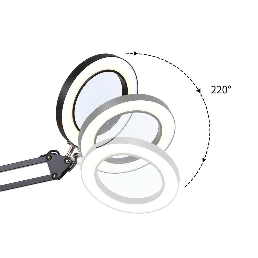 Foldable Illuminated Magnifier Light USB LED Magnifying Glass Magnifier Light