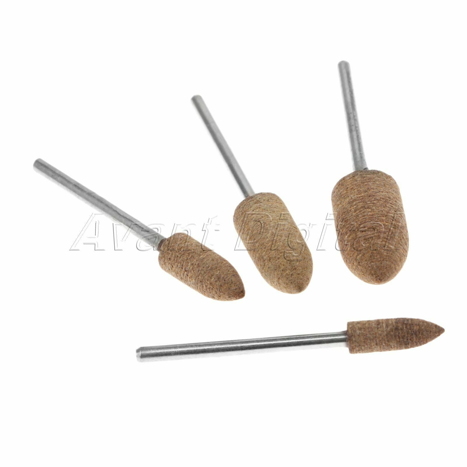 4Pcs Bullet Type Rotary Tools 5/6/8/10mm Leather Polishing Brush 2.35mm Shank