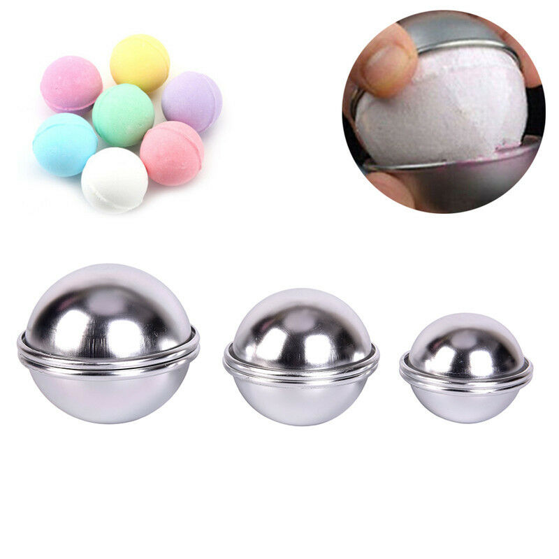 6x/3set Bath Bombs Aluminum Alloy Bath Bomb Mold Ball Shape DIY Bathing To.l8