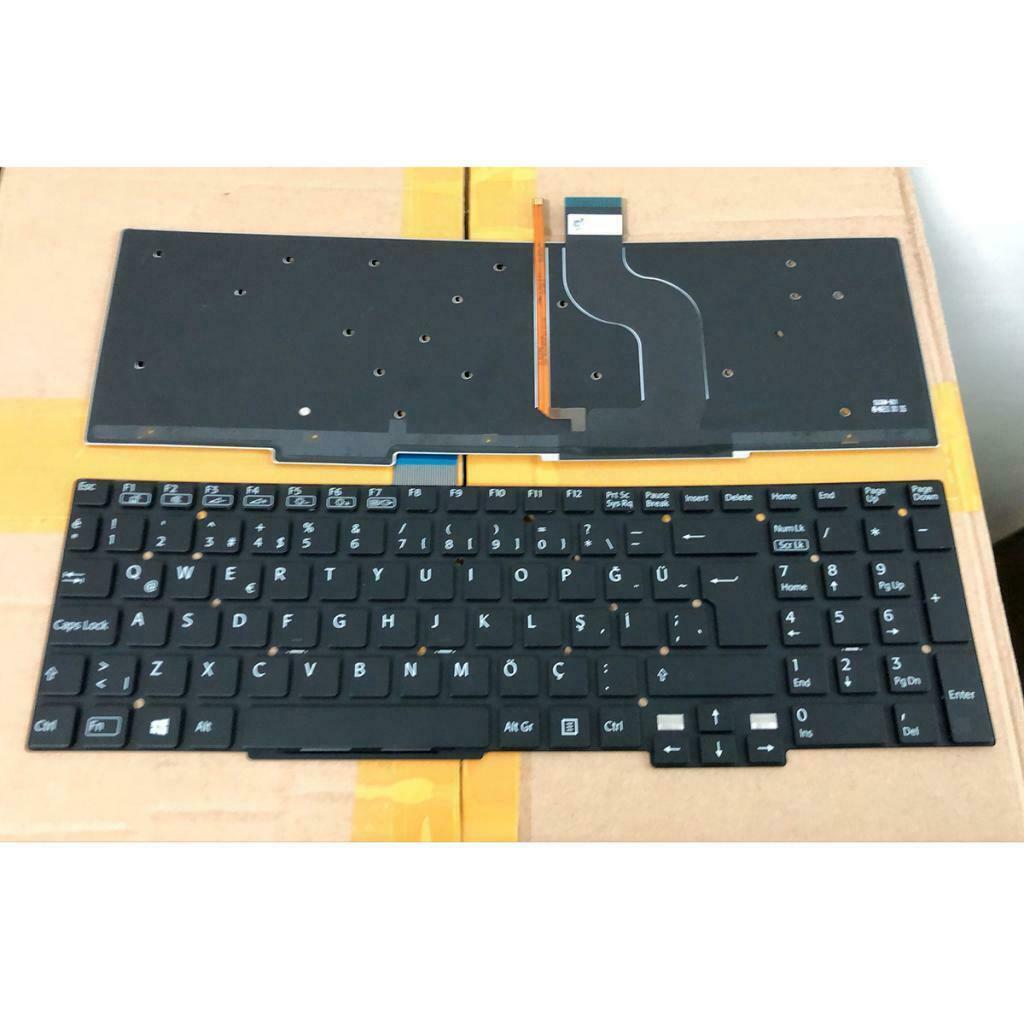 Turkish Backlit Keyboard For  SVT15 SVT15117CXS SVT1511M1R Laptop Black