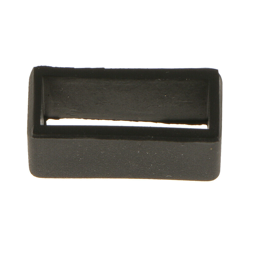 2x 10Pcs Black Rubber Replacement Keeper Loops Watch Band Strap End Holder 20mm