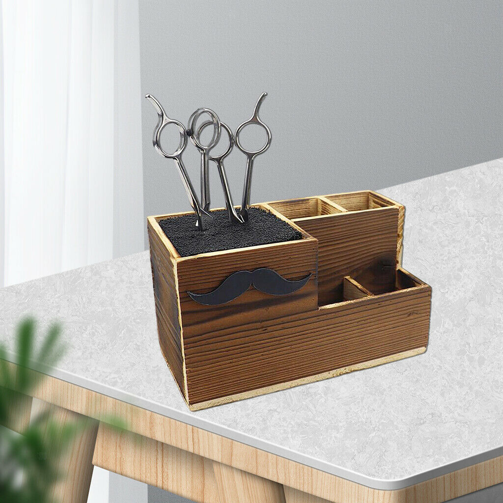 Portable Salon Shears Rack Hair Cutting Storage Hairdressing Combs Organizer