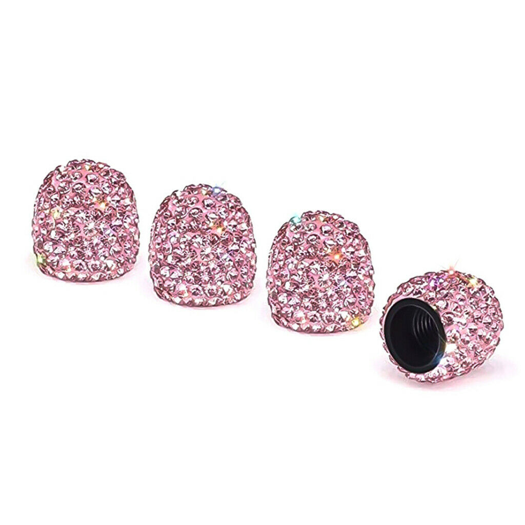 Tire Wheel Stem Valve Cap  Diamond Car Tire Tyre Valve Dust Caps Covers Set 4