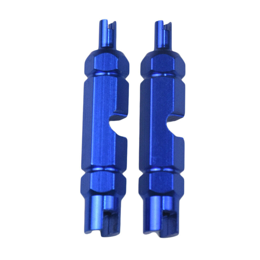 2 New Valve Core Remover Wrench MTB Bike Bicycle Accessories Universal Blue