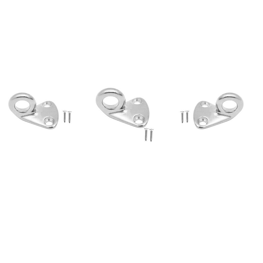 Set of 3 Rustproof New Stainless Steel Hook Marine Boat Yacht Assembly