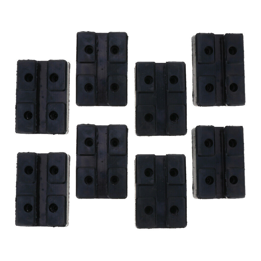 8x Car Post Lift Arm Pad Car Hoist Jack Frame Pads Auto Rectangle 120x80mm