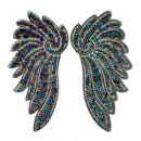 1Pair Angel Wing Sequin Patches for Clothes Sew On Appliques Decorative Supplie