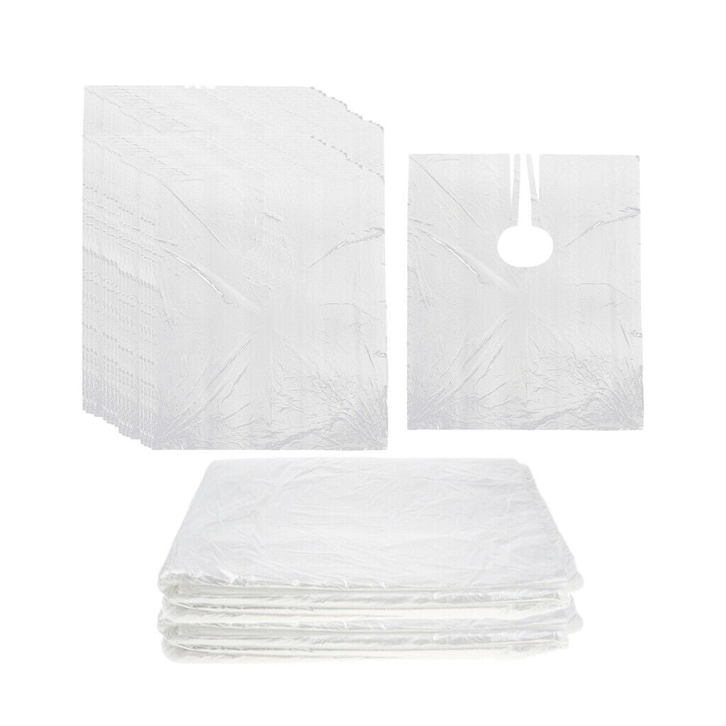 200x Disposable Hair Cutting Cape Salon Gowns Unisex Hair Cut Salon Apron